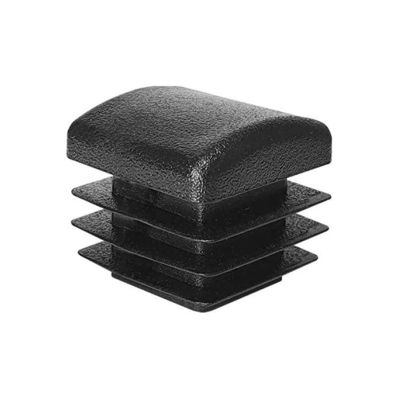 20х20mm Square Domed Insert Cap (Black)