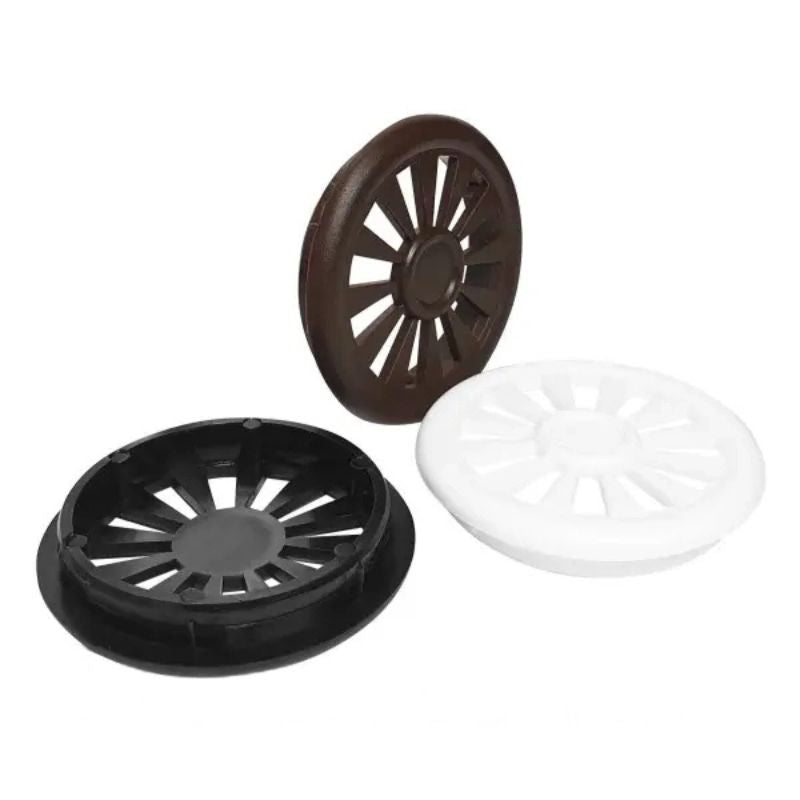 40mm Furniture Ventilation Plug – White, Black, or Brown