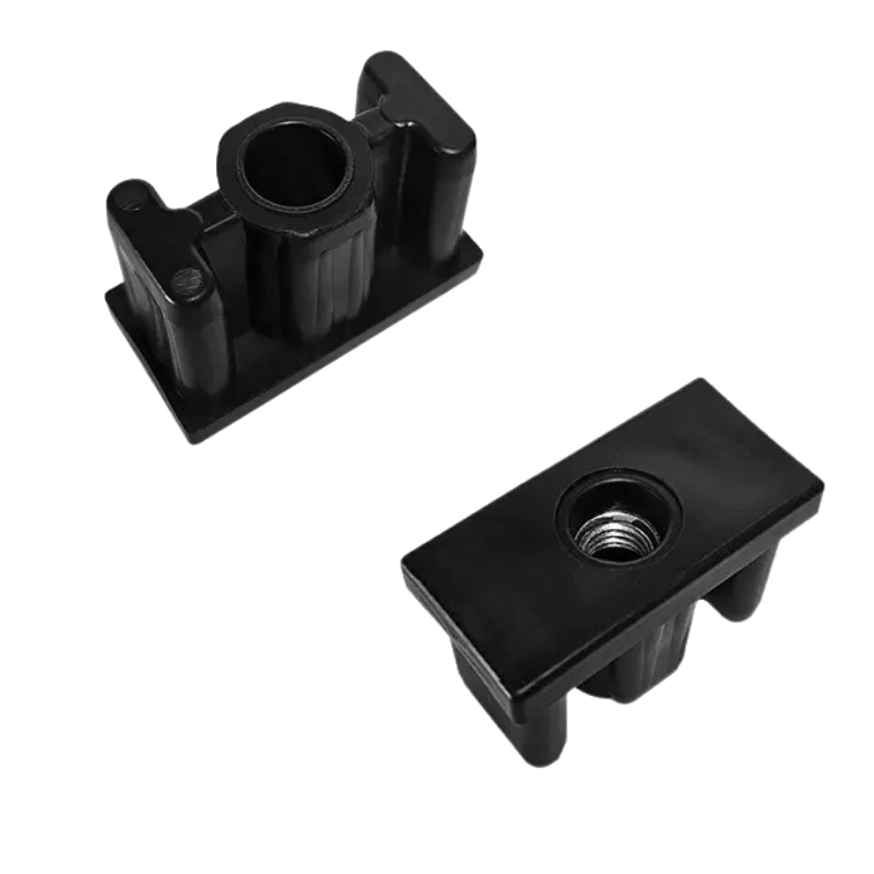 Rectangular End Cap with Threaded Insert