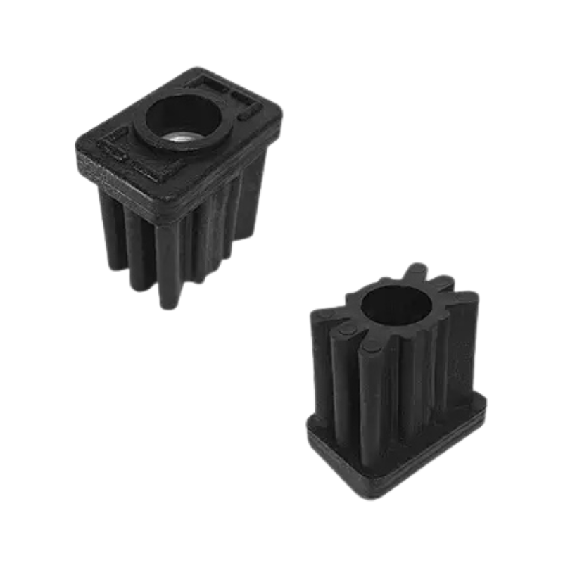 Rectangular End Cap with Threaded Insert