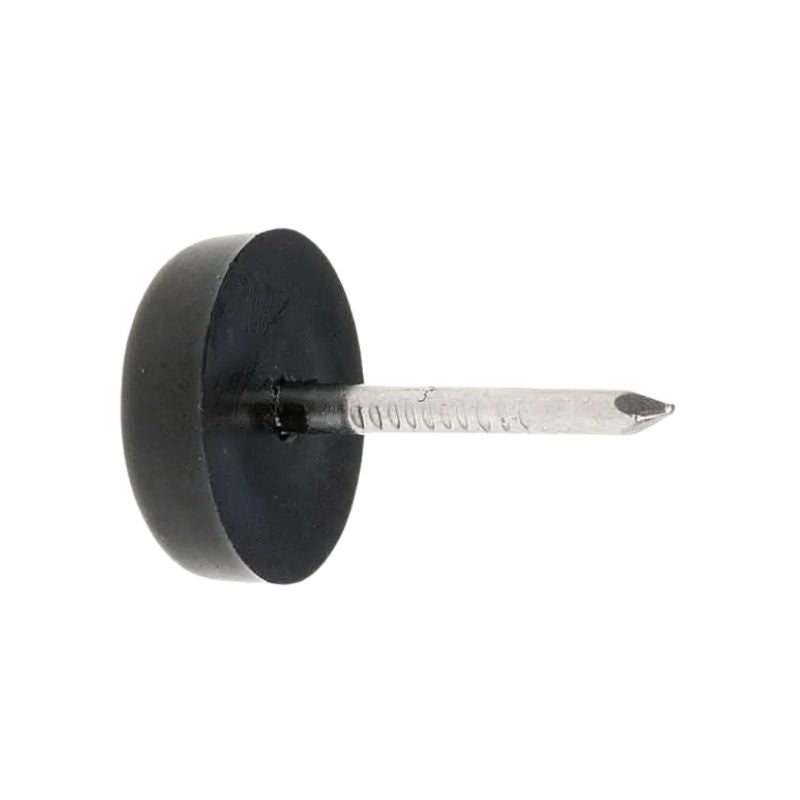 Single Plastic Nail-On Furniture Foot – Black