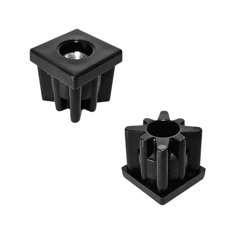 Square End Cap with Threaded Insert