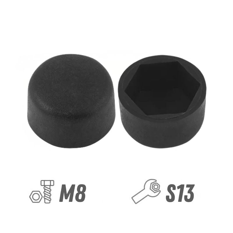 Bolt or Nut Cap M8 (S13 Hex) – Flat