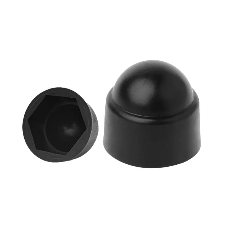 M16 (24 mm) Plastic Nut & Bolt Cover Cap – Black