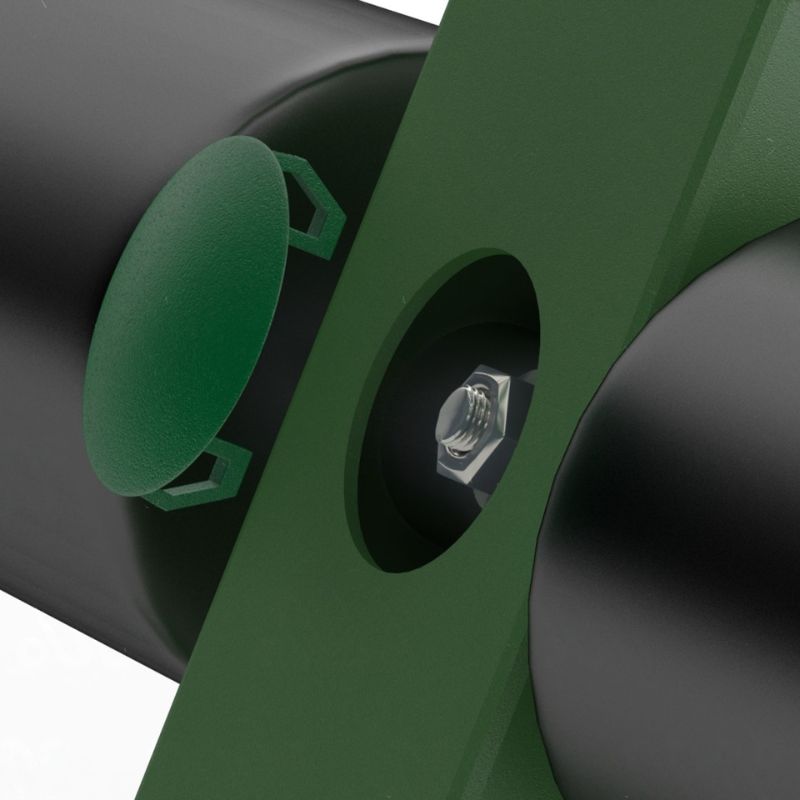 Plastic Snap-In Hole Plug Ø22–25 mm (Ultra-Thin Head Ø30 mm)