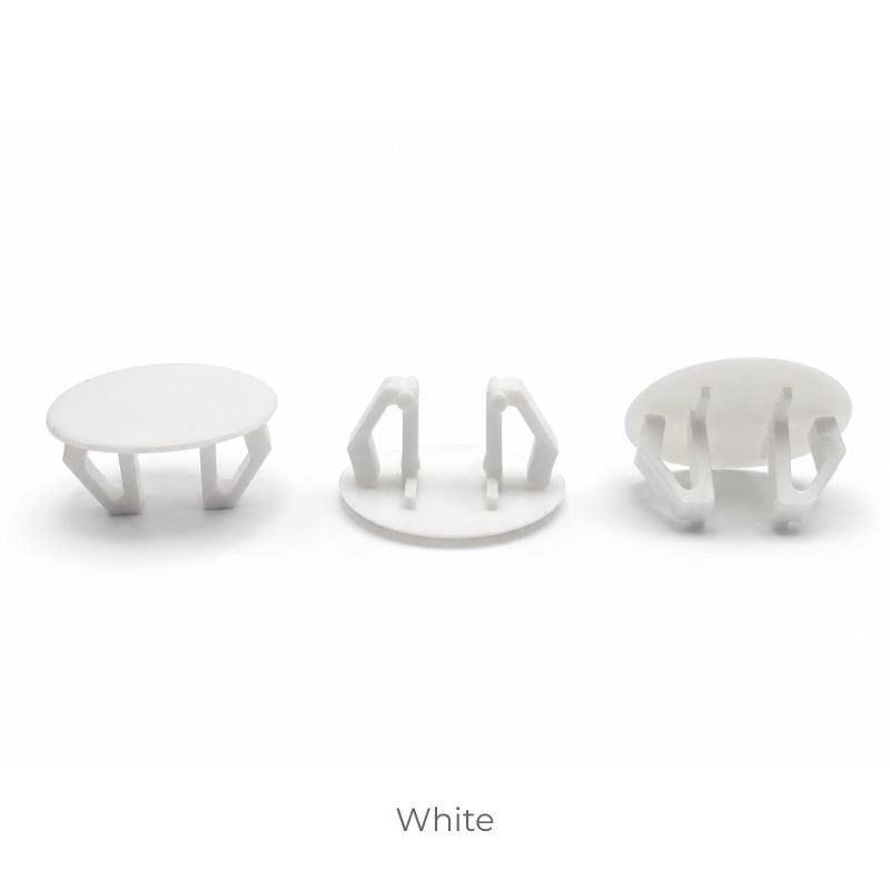 Plastic Snap-In Hole Plug Ø18–21 mm (Ultra-Thin Head Ø25 mm)