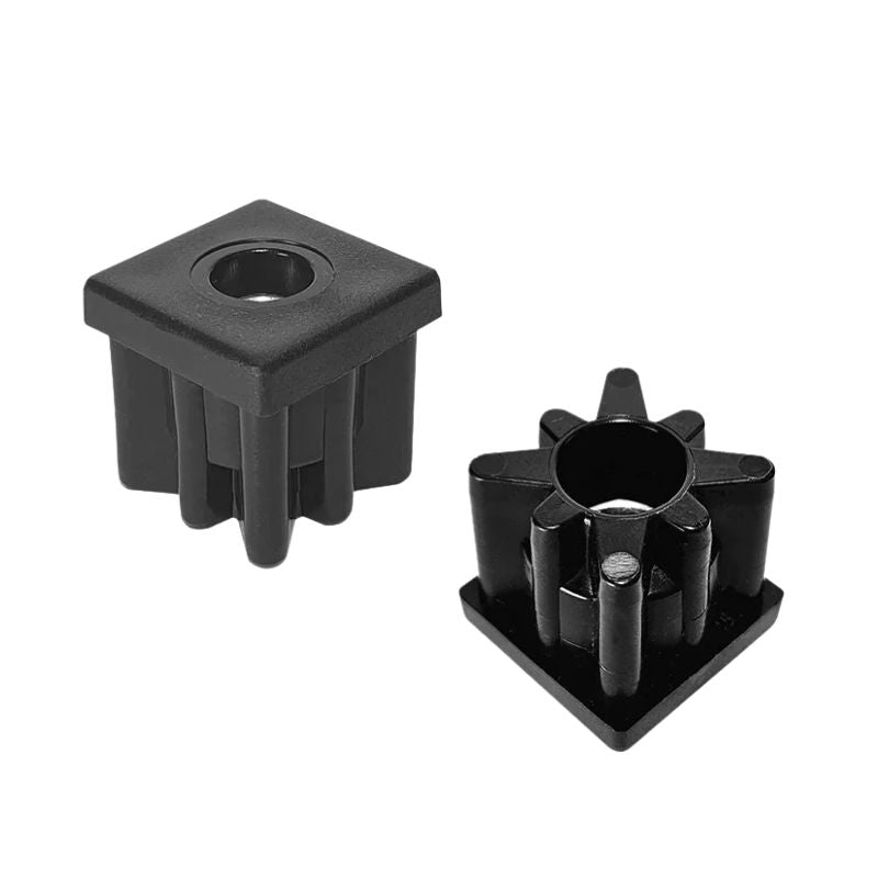 Square Tube Insert with Thread 25x25mm – M6 M8 M10