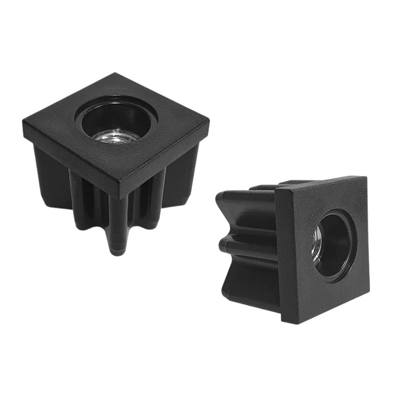 Square Tube Insert with Thread 30x30mm - M8 M10