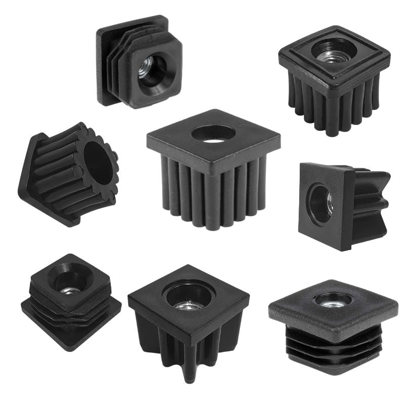 Square Tube Insert with Thread 30x30mm - M8 M10