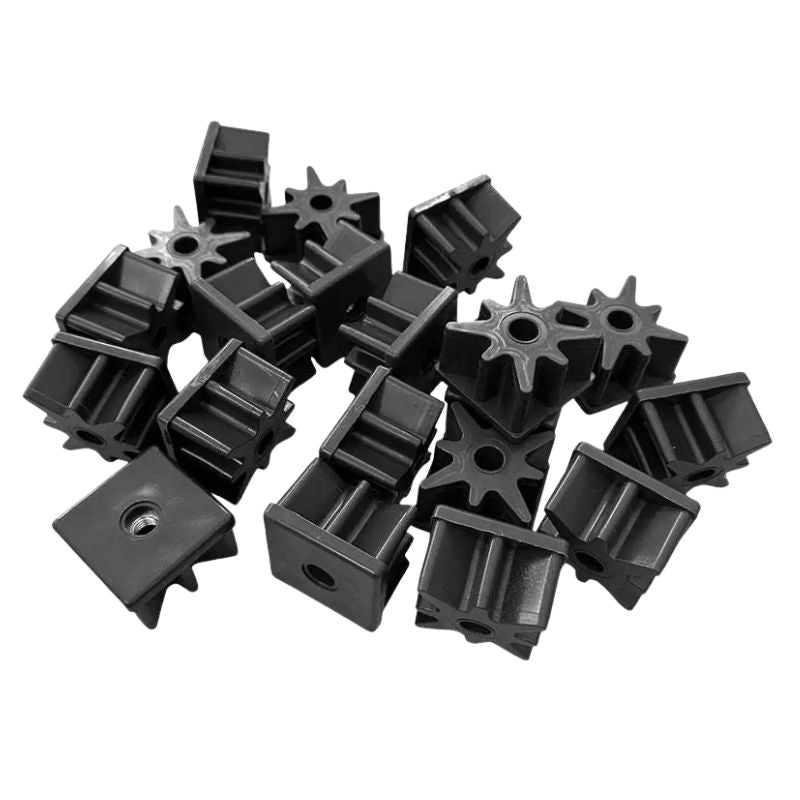Square Tube Insert with Thread 40x40mm - M8 M10 M12 M16