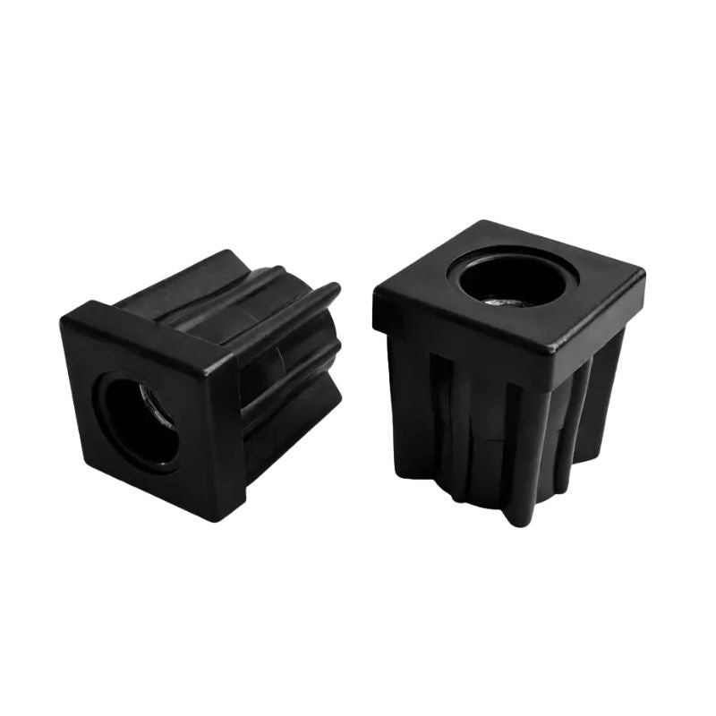Square Tube Insert with Thread 20x20mm - M6 M8