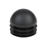 32mm Domed Round Tube Insert – Black Internal Plastic End Cap