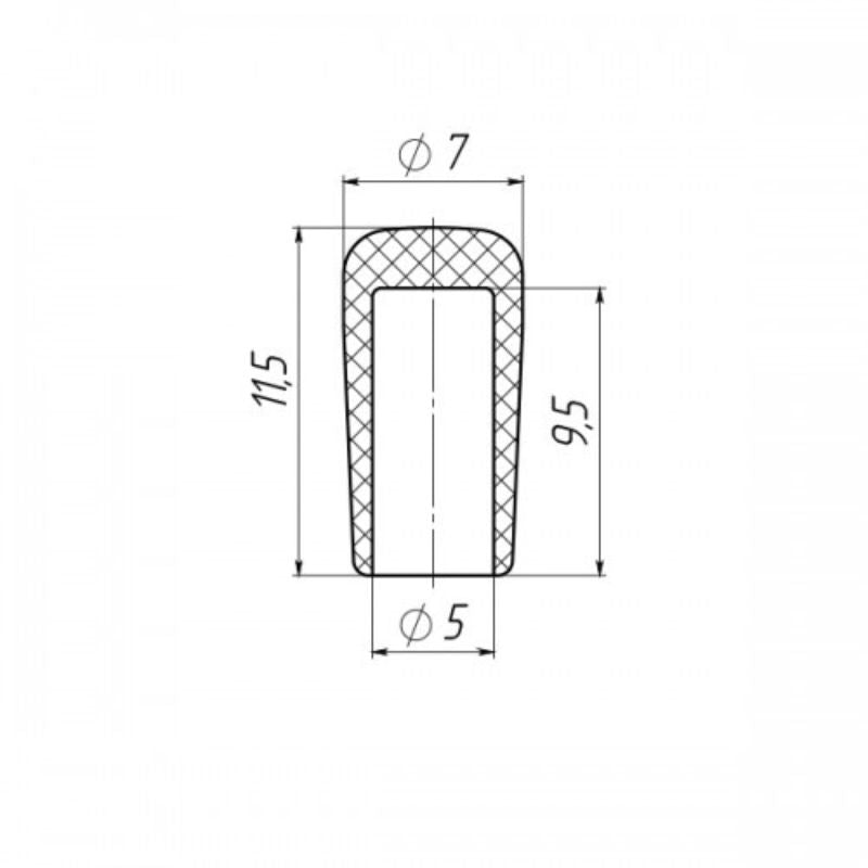 Plastic Rod End Caps 5mm