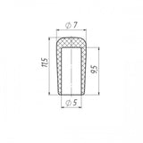 Plastic Rod End Caps 5mm