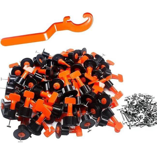 Reusable Tile Levelling System (pack of 50 pcs - 0.9mm)-Toolskiosk