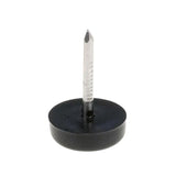 Single Plastic Nail-On Furniture Foot – Black