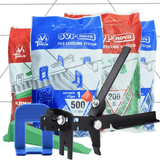 Tile Leveling System Kit (1401 Pcs)-Toolskiosk