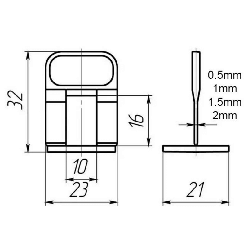 Tile Leveling System Kit (1401 Pcs)-Toolskiosk