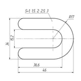 Reusable Horseshoe Tile Spacer – 1 / 1.5 / 2 / 2.5 / 3 mm (Pack of 50*)