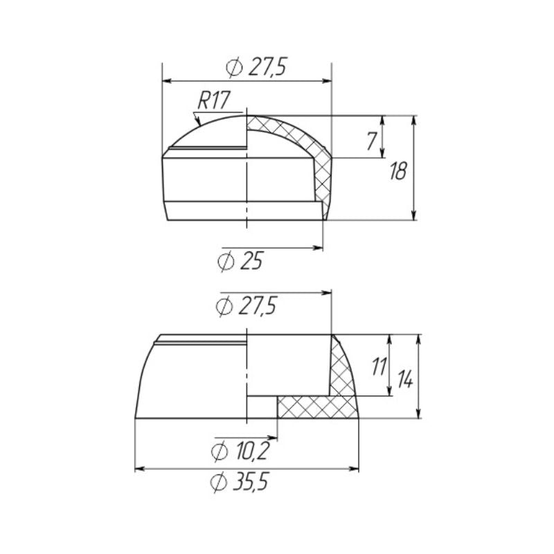 Playground Nut & Bolt Caps M10