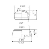 Playground Nut & Bolt Caps M10