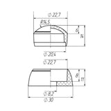 Playground Nut & Bolt Caps M8