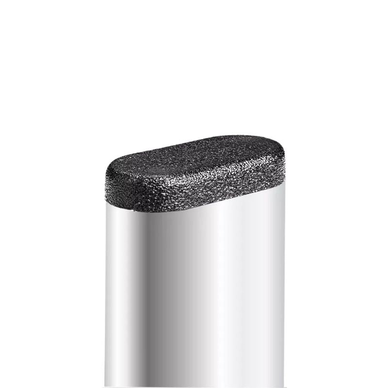 Oval Tube Insert End Cap - Black LDPE
