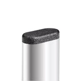 Oval Tube Insert End Cap - Black LDPE