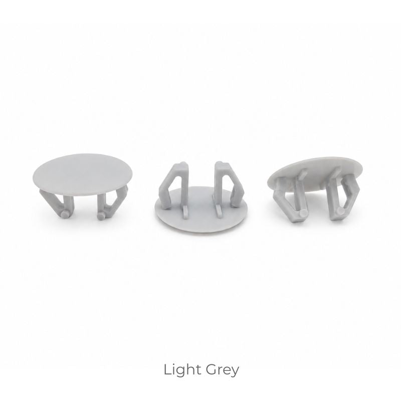 Plastic Snap-In Hole Plug Ø18–21 mm (Ultra-Thin Head Ø25 mm)