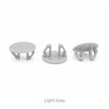 Plastic Snap-In Hole Plug Ø18–21 mm (Ultra-Thin Head Ø25 mm)