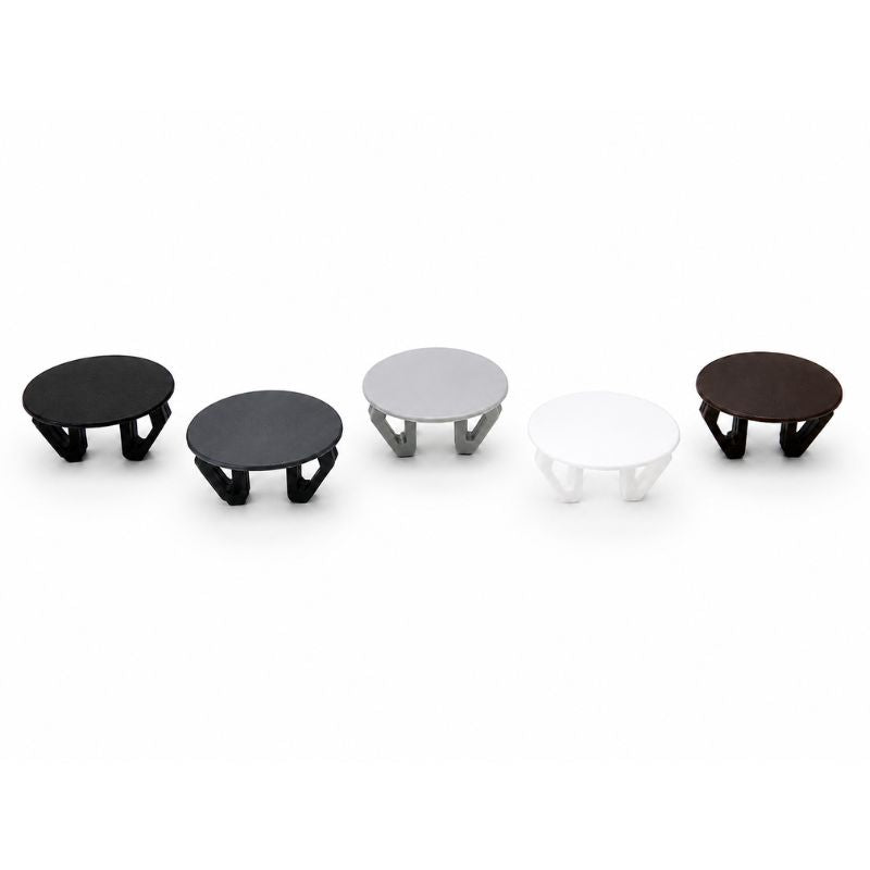 Plastic Snap-In Hole Plug Ø18–21 mm (Ultra-Thin Head Ø25 mm)