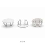 Plastic Snap-In Hole Plug Ø18–21 mm (Ultra-Thin Head Ø25 mm)