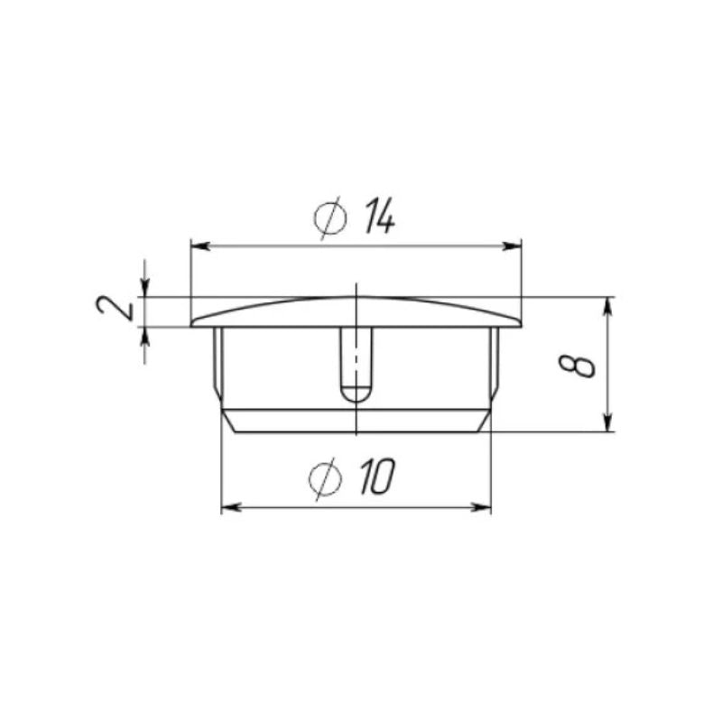 Round Plastic Hole Plug 10mm