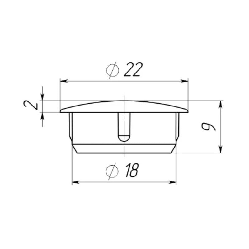 Round Plastic Hole Plug 18mm